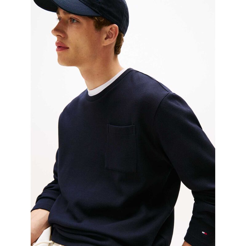 Tommy Hilfiger Cotton Modal Waffle Sweatshirt image number 2